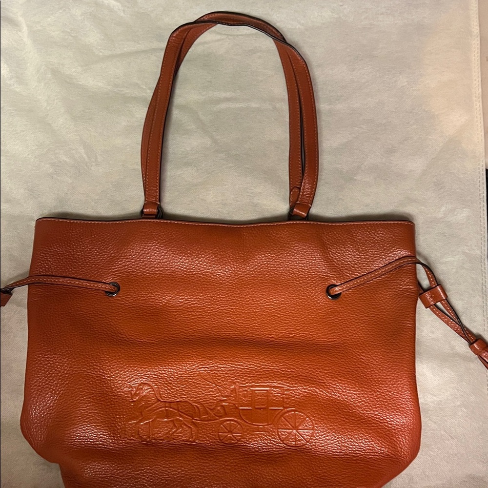 Coach Caramel Leather Tote Bag